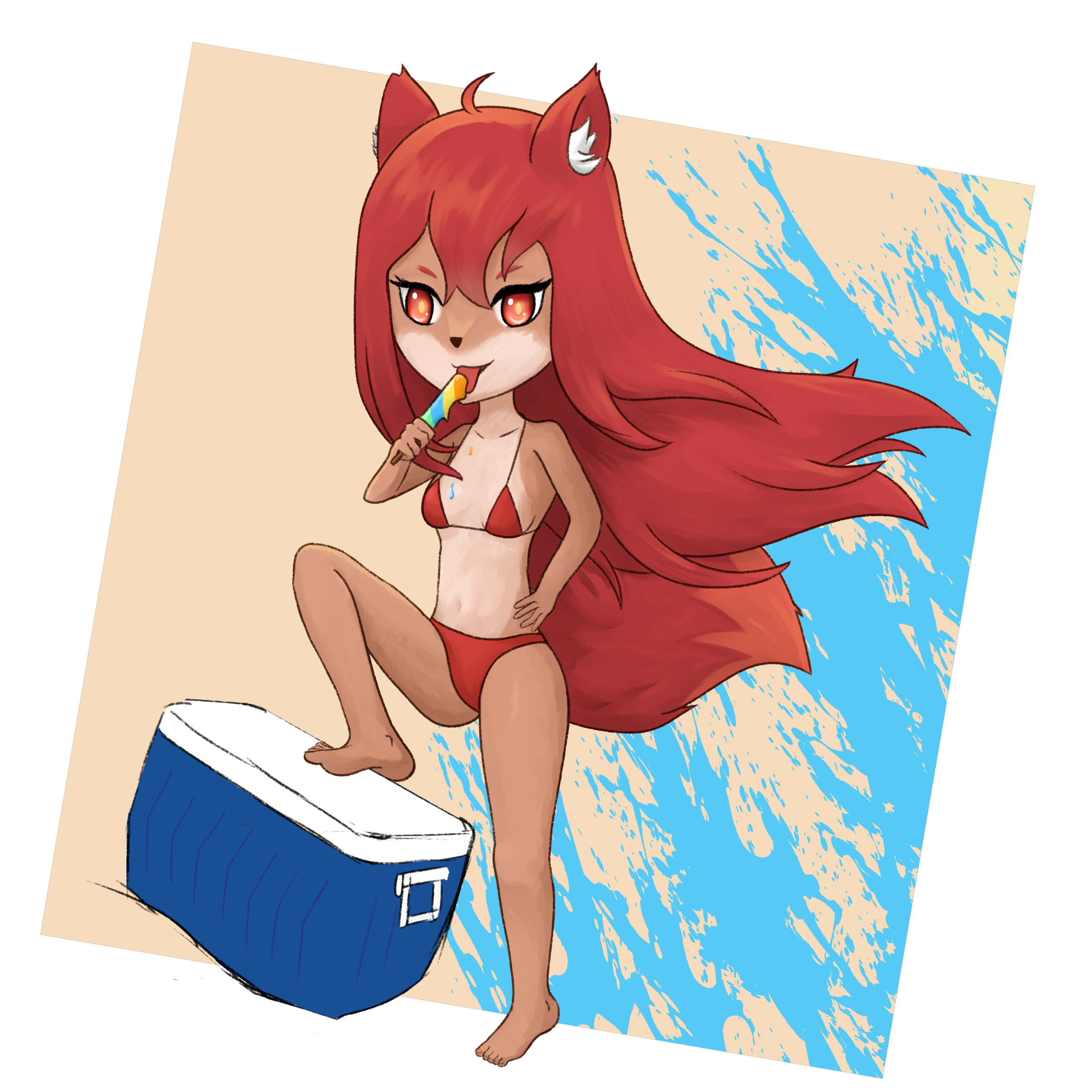 An animated emote of ManukaB crying, it's very cute.