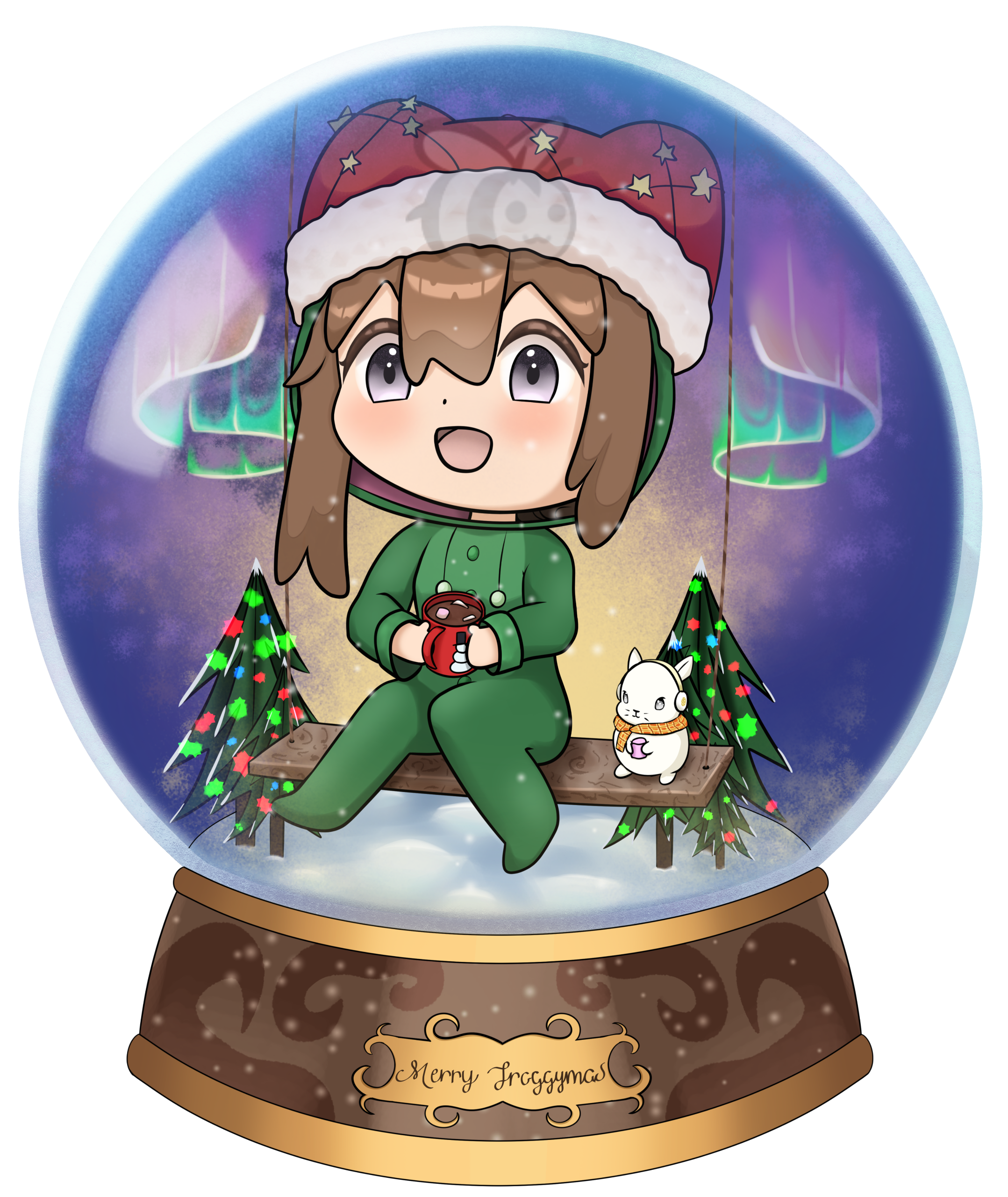 An animated emote of ManukaB crying, it's very cute.